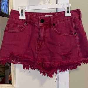 Distressed shorts
